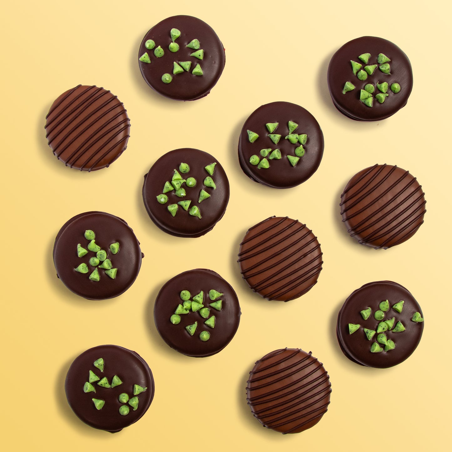Grasshopper Mint Chocolatey Covered Cookies