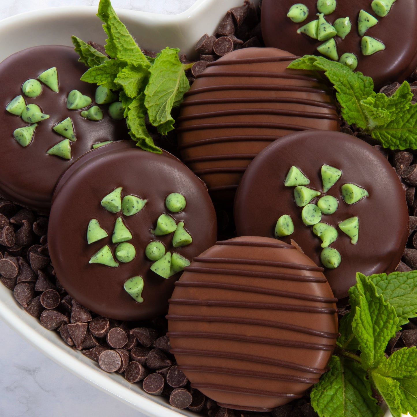 Grasshopper Mint Chocolatey Covered Cookies
