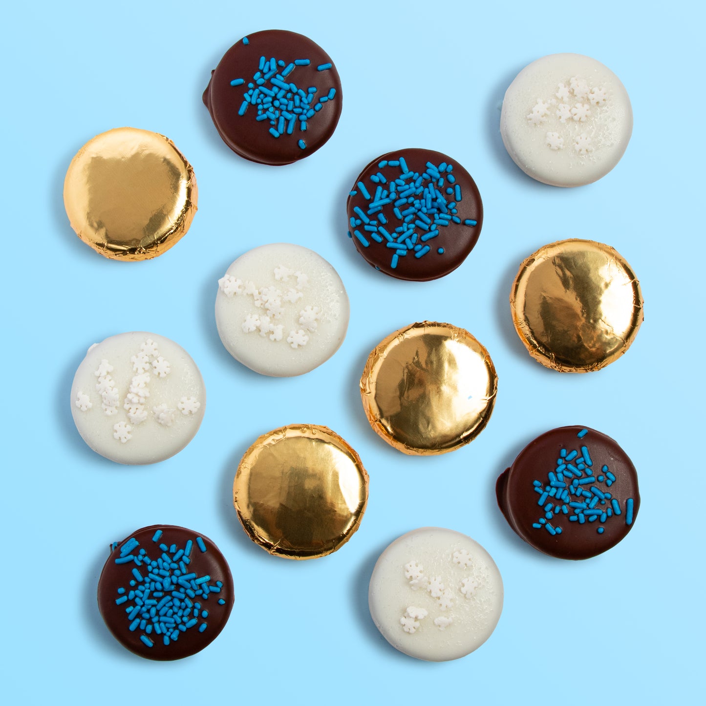 Hanukkah Dipped Chocolatey Covered Cookies
