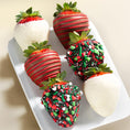 Load image into Gallery viewer, Holly Jolly Chocolate Confection Dipped Berries