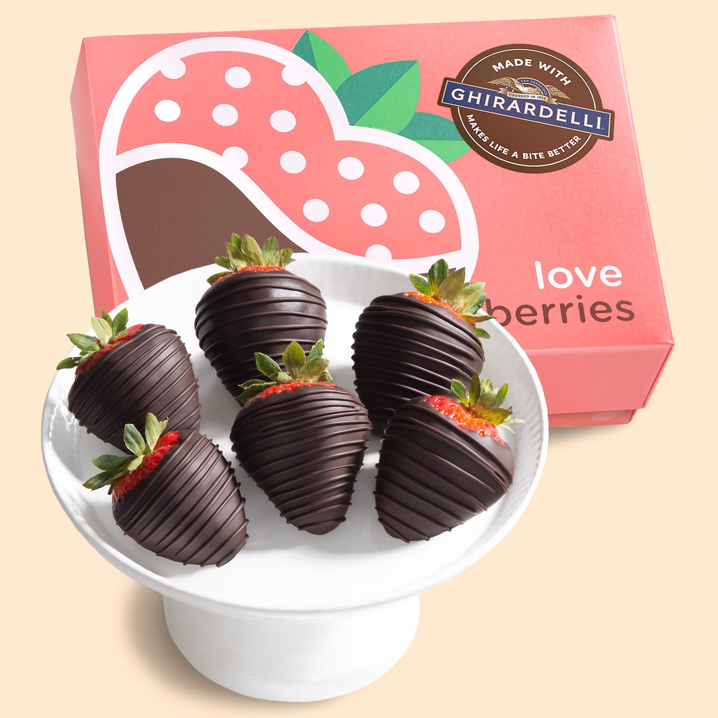 Ghirardelli Dark Chocolate Covered Strawberries