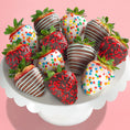 Load image into Gallery viewer, Happy Birthday Chocolatey Dipped Strawberries