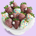 Load image into Gallery viewer, Flowers & Chocolate Dipped Berries