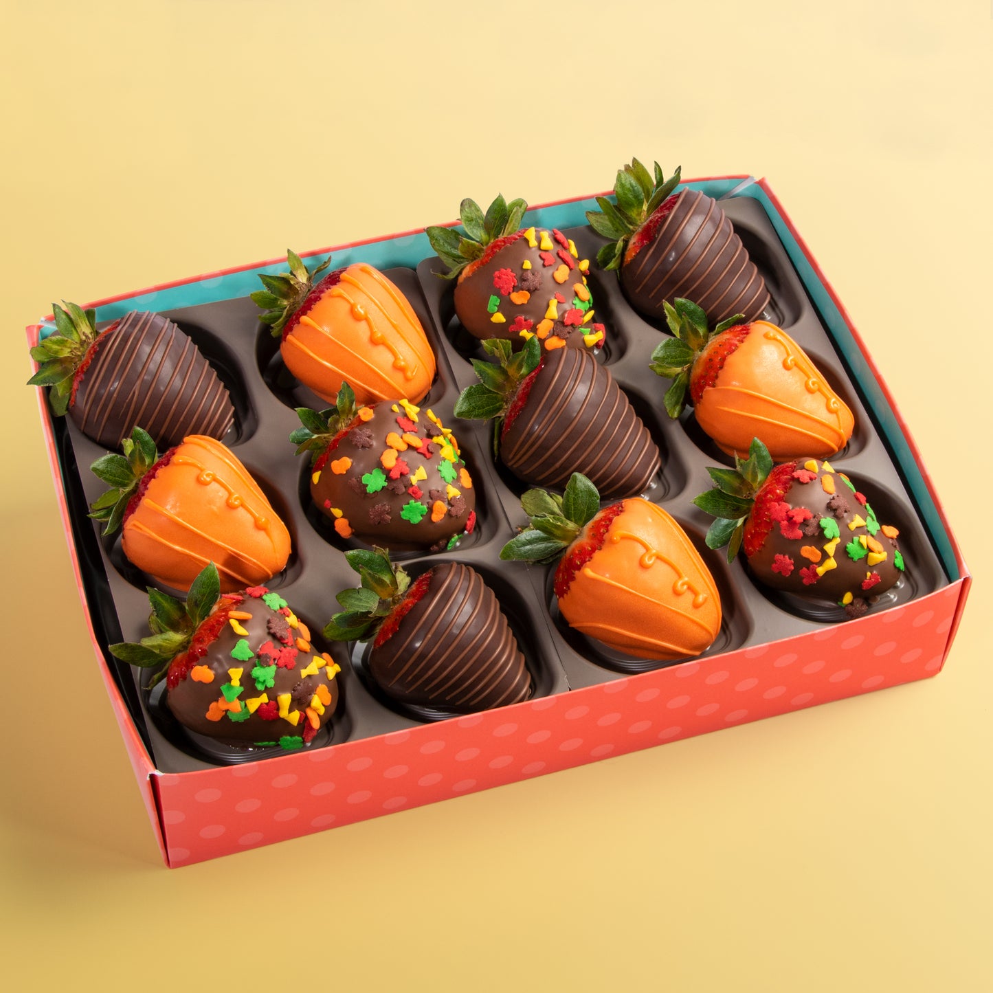 Fall Pumpkins Dipped Berries