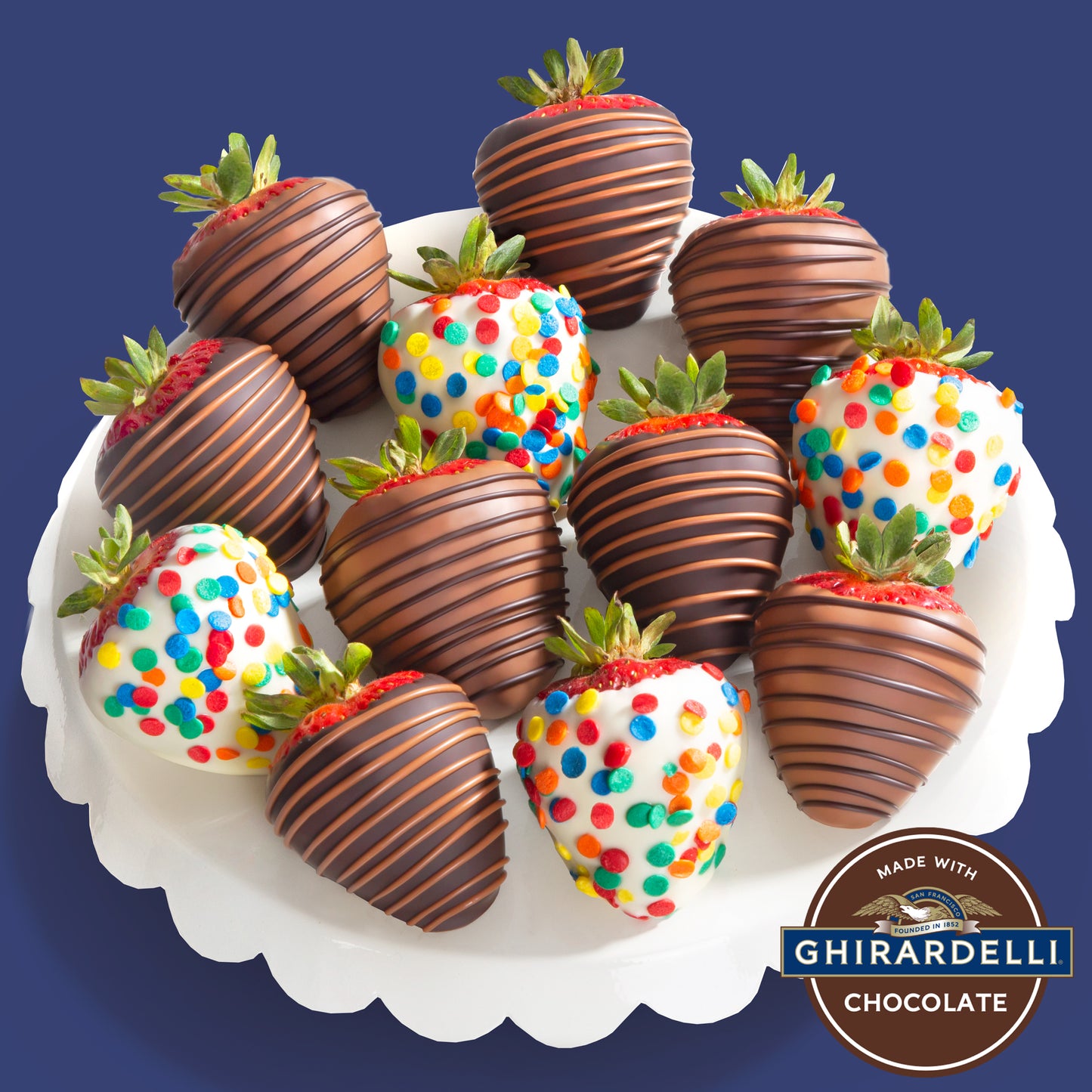 Ghirardelli Birthday Chocolate Covered Strawberries