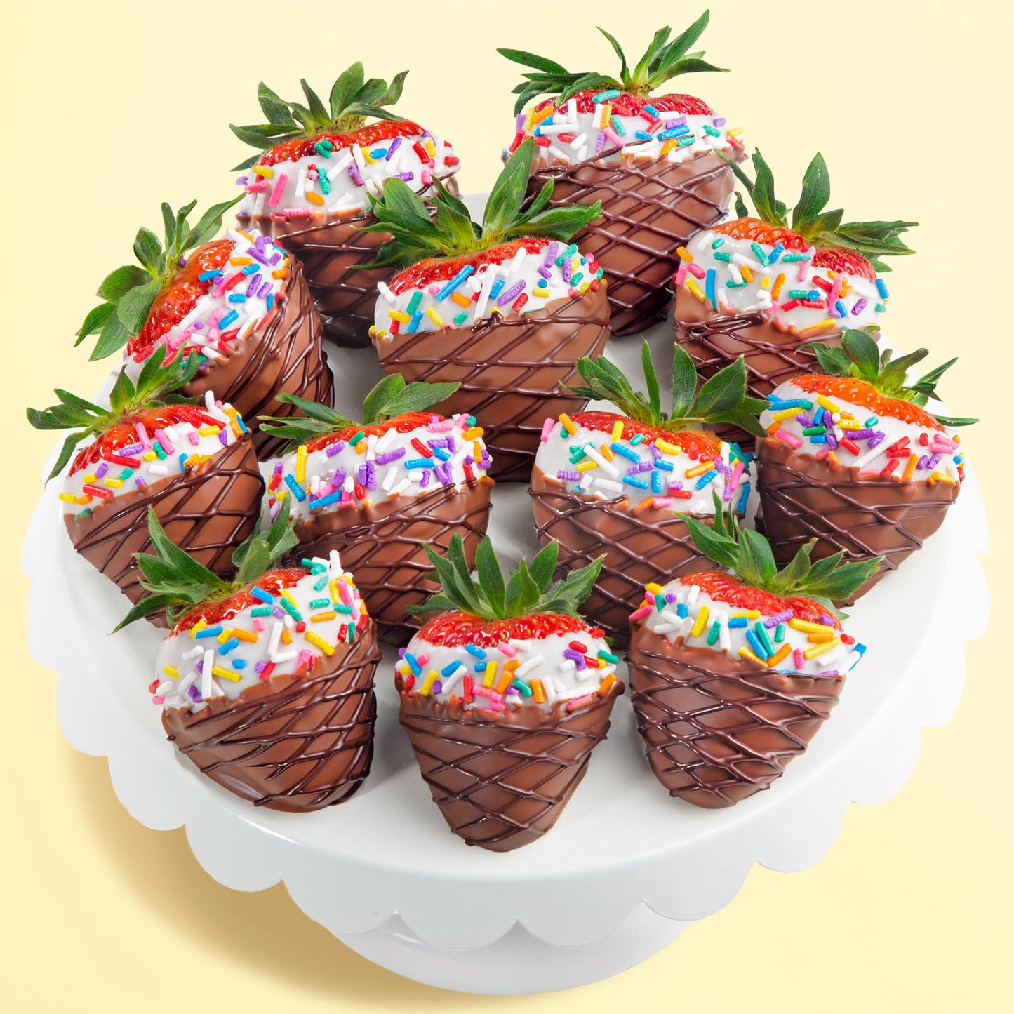 Ice Cream Scoops Dipped Berries