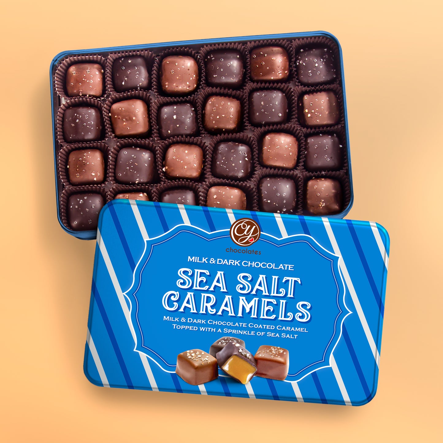 Milk & Dark Chocolate Sea Salt Caramels