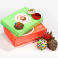 Load image into Gallery viewer, Birthday Berries & Chocolatey Covered Sandwich Cookies
