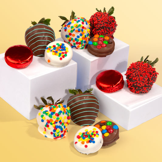 Birthday Berries & Chocolatey Covered Sandwich Cookies