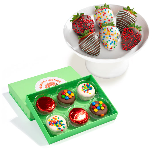 Birthday Berries & Chocolatey Covered Sandwich Cookies