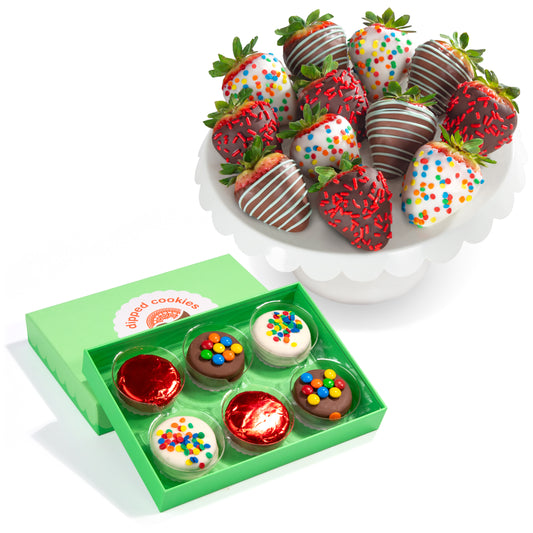 Birthday Berries & Chocolatey Covered Sandwich Cookies