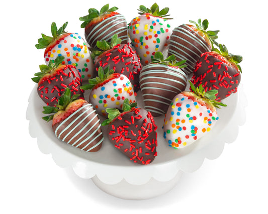 Birthday Berries & Chocolatey Covered Sandwich Cookies