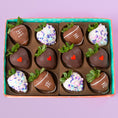 Load image into Gallery viewer, Taylor Loves Travis Chocolatey Covered Strawberries

