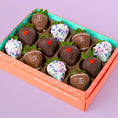 Load image into Gallery viewer, Taylor Loves Travis Chocolatey Covered Strawberries
