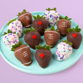 Load image into Gallery viewer, Taylor Loves Travis Chocolatey Covered Strawberries
