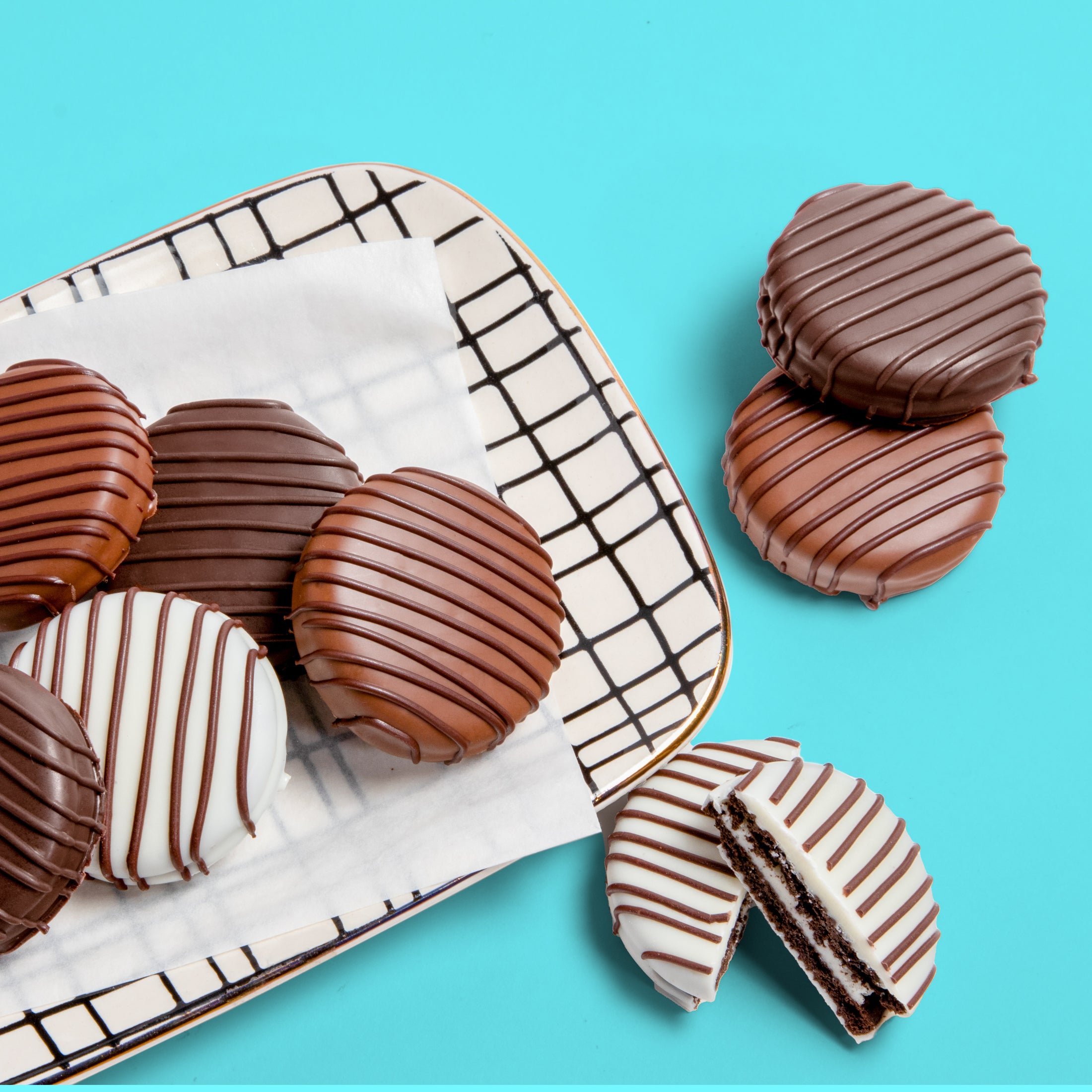Signature Chocolatey Covered Sandwich Cookies
