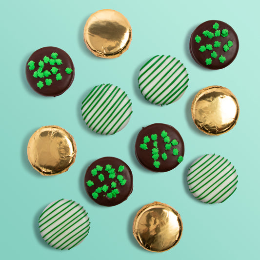 St. Patrick's Day Chocolatey Covered Cookies