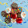 Load image into Gallery viewer, Birthday Chocolatey Covered Sandwich Cookies
