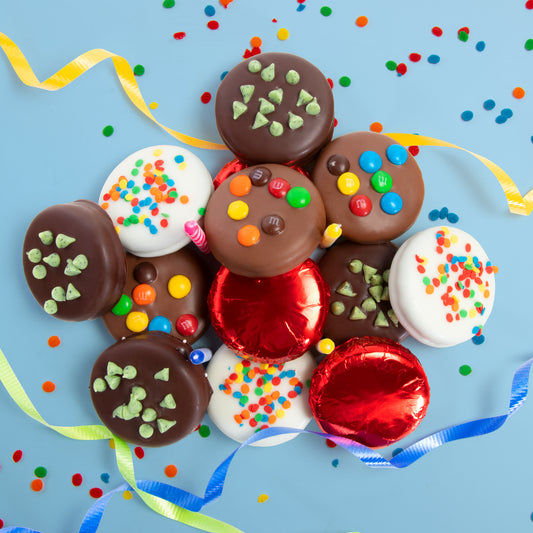 Birthday Chocolatey Covered Sandwich Cookies