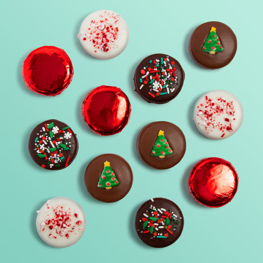 Christmas Chocolatey Covered Cookies