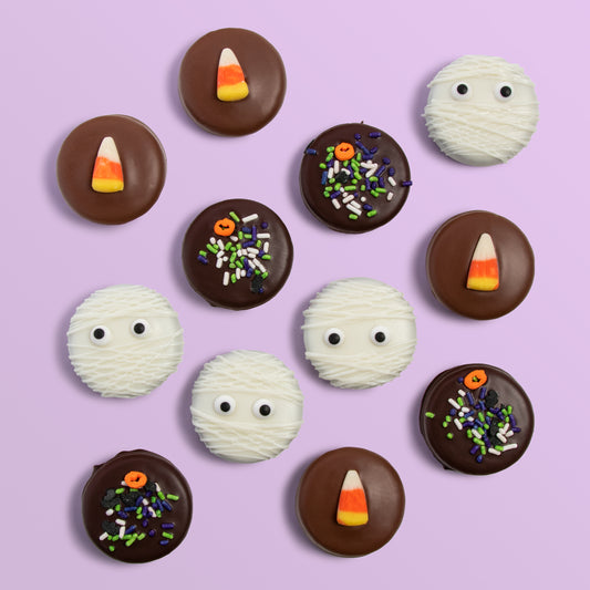 Halloween Chocolatey Covered Cookies