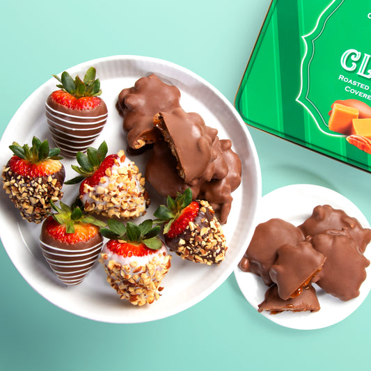 Nuts for Chocolatey Dipped Berries & Pecan Patties Tin