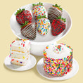 Load image into Gallery viewer, Happy Birthday Chocolatey Dipped Strawberries
