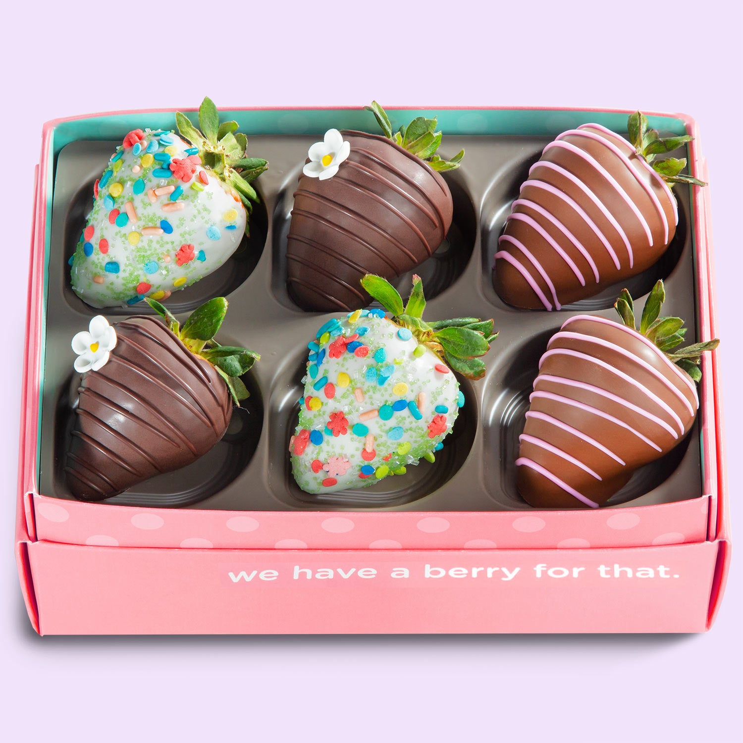 Flowers & Chocolate Dipped Berries