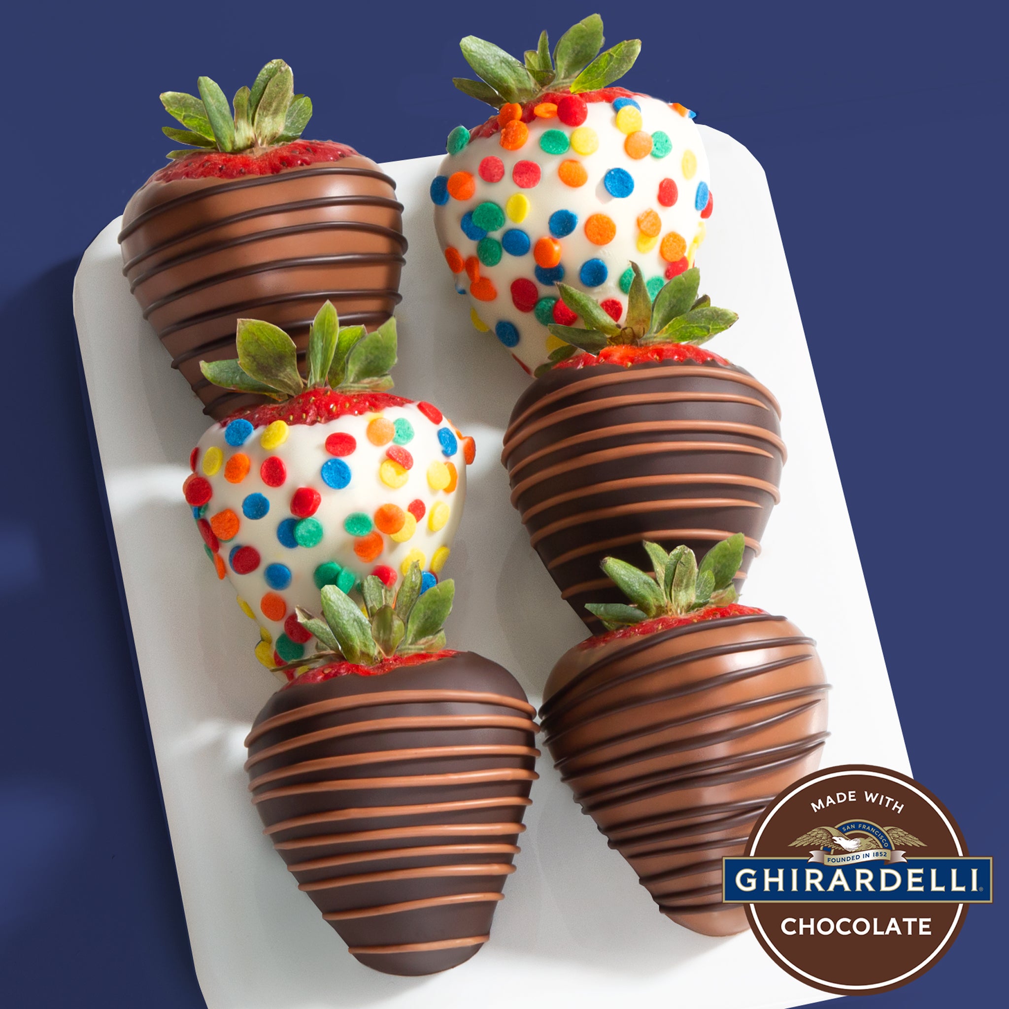 Ghirardelli Birthday Chocolate Covered Strawberries