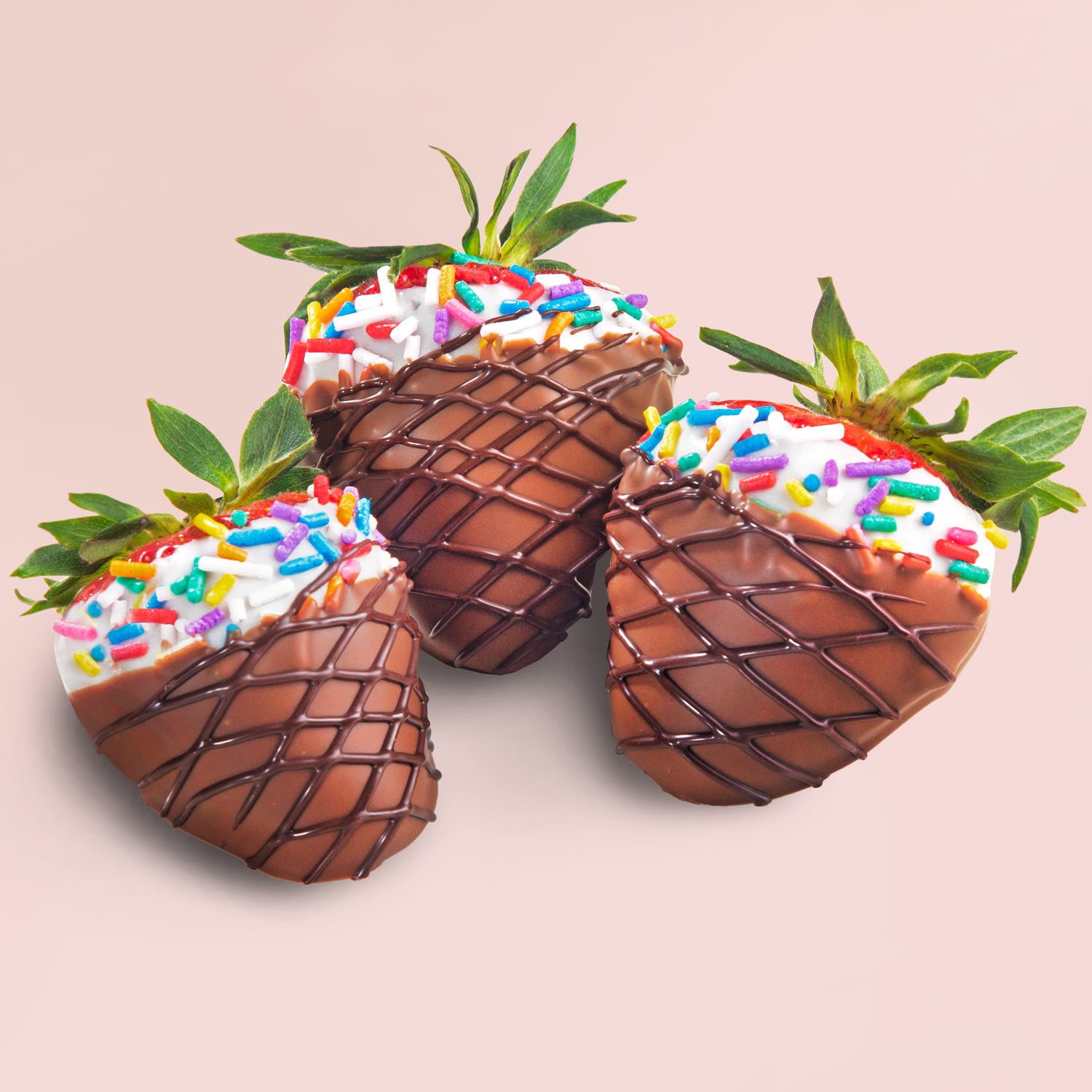Ice Cream Scoops Dipped Berries