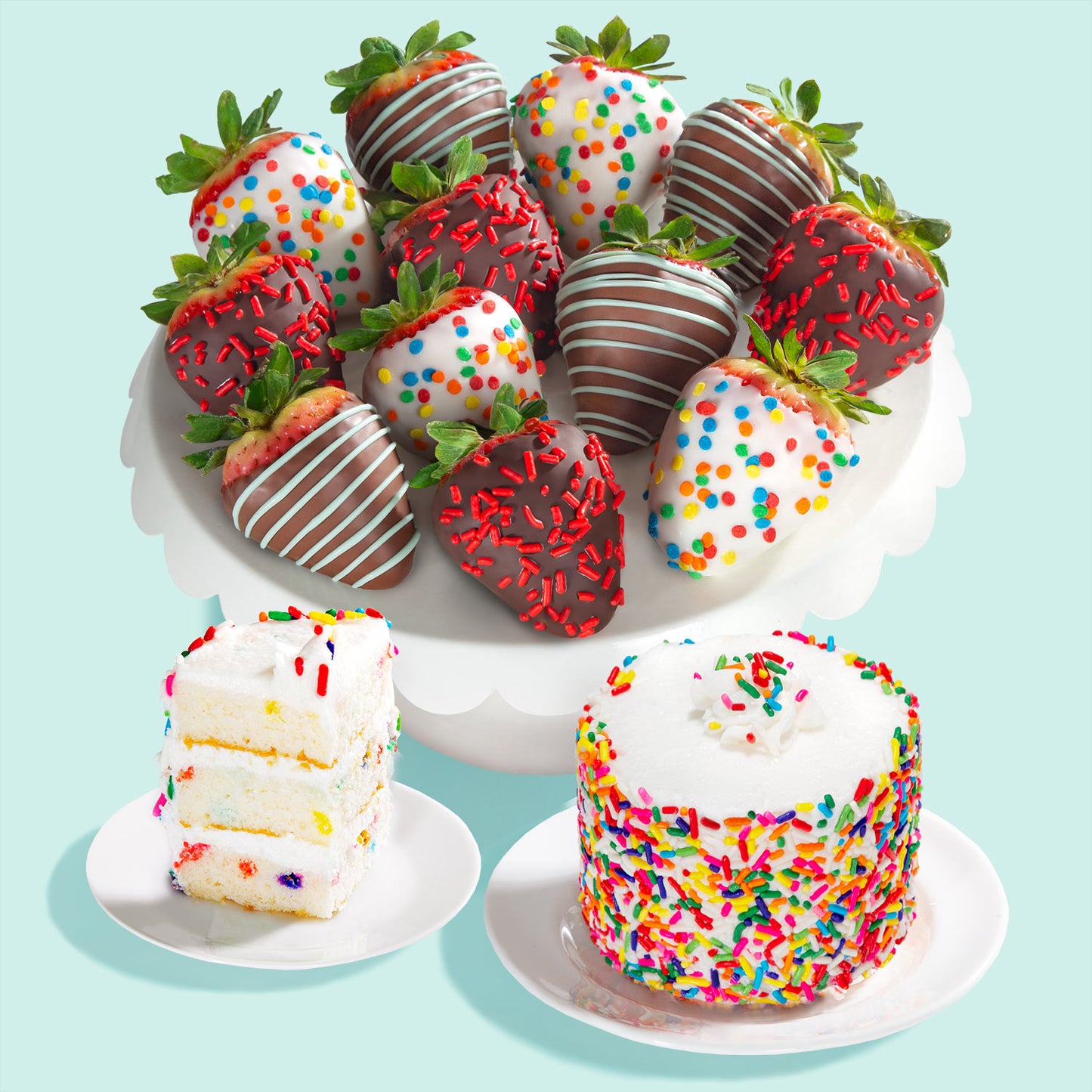 Happy Birthday Chocolatey Dipped Strawberries