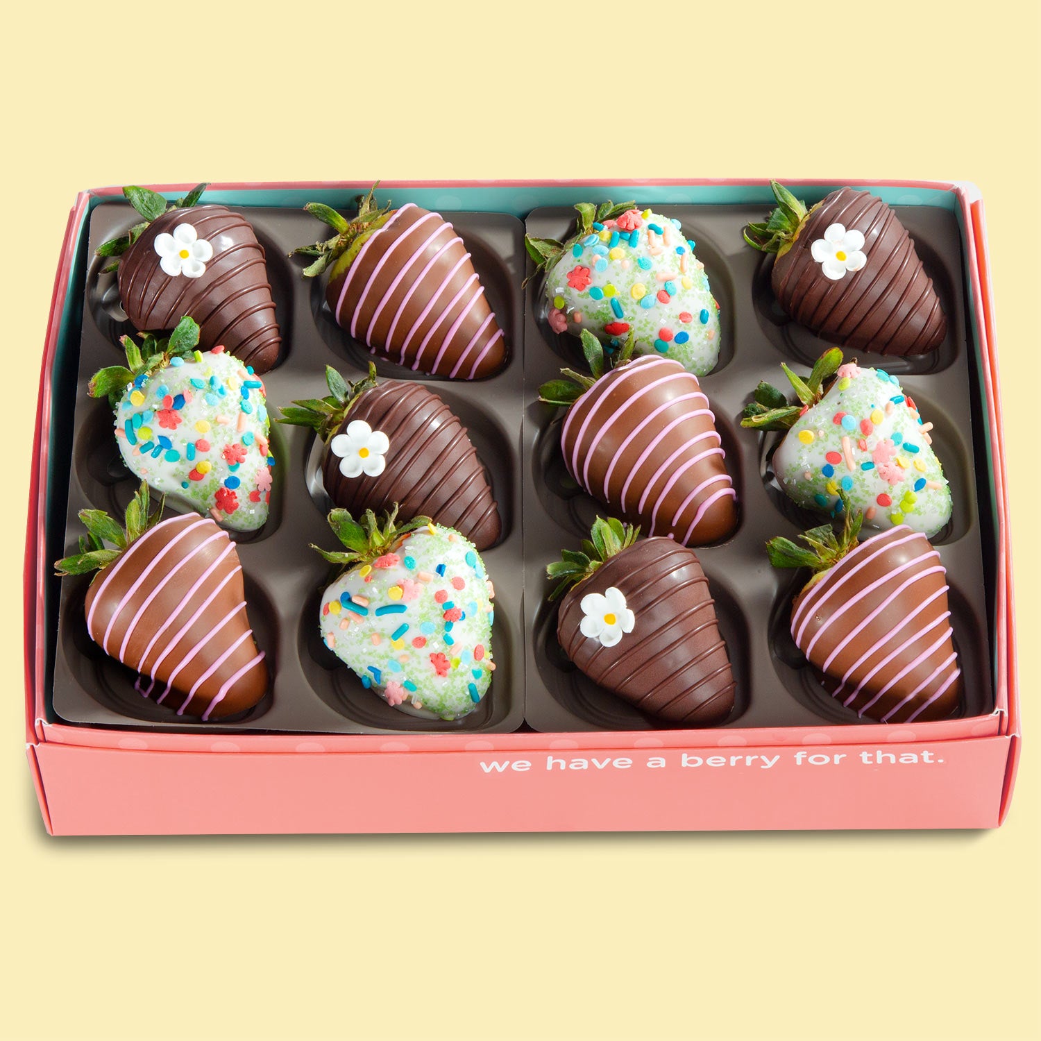 Flowers & Chocolate Dipped Berries