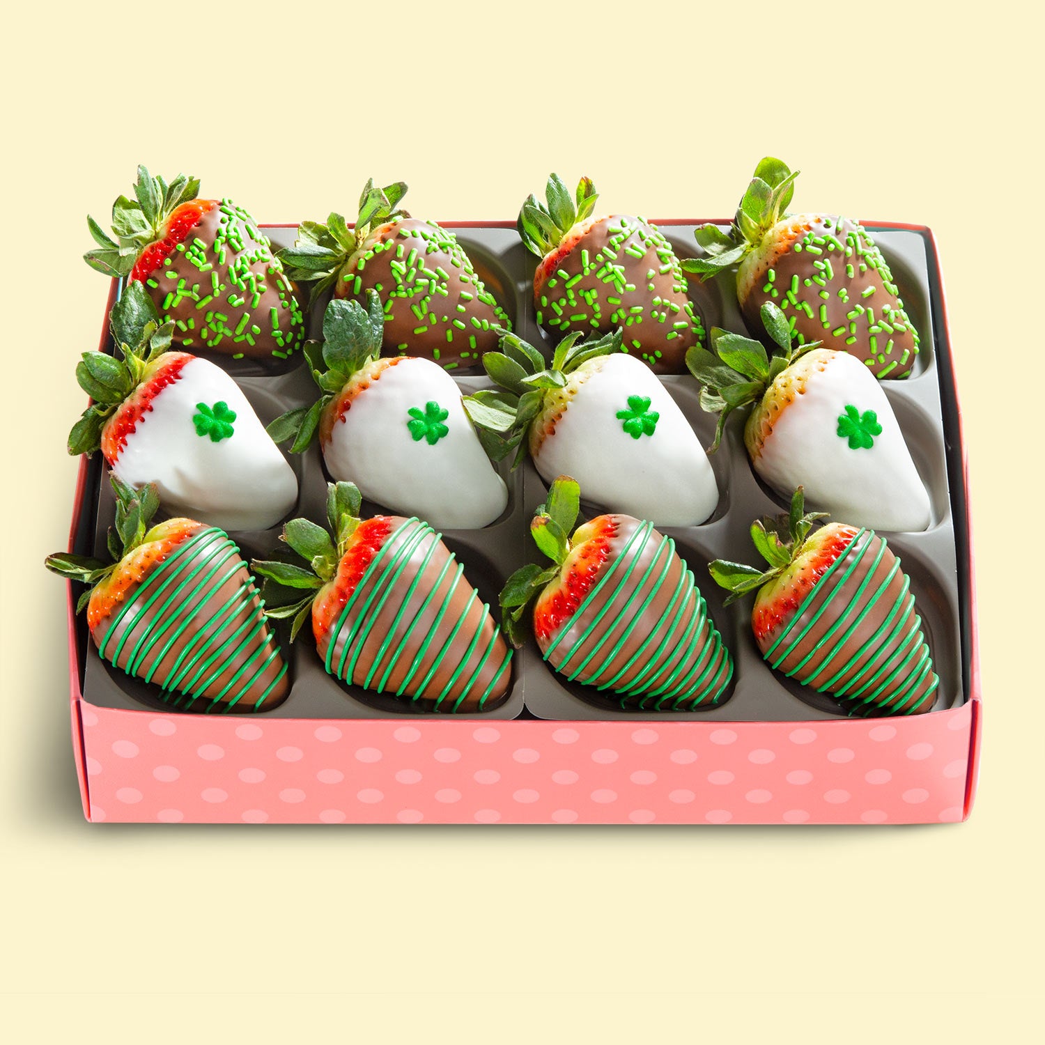 St. Patrick's Day Dipped Strawberries