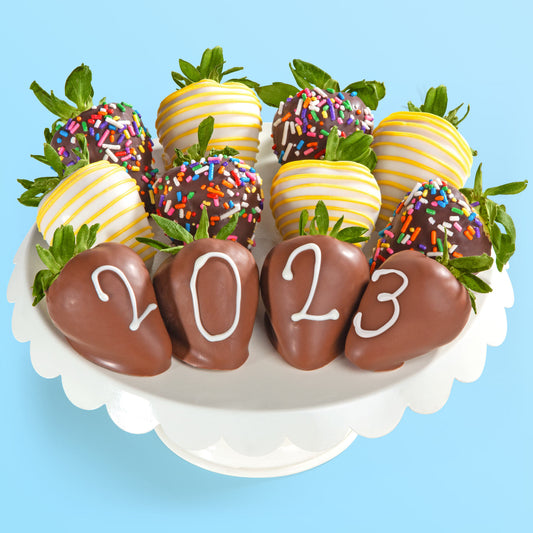 Let's Celebrate Graduation Dipped Berries