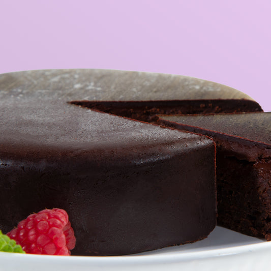 Raspberry & Dark Chocolate Gilded Cake