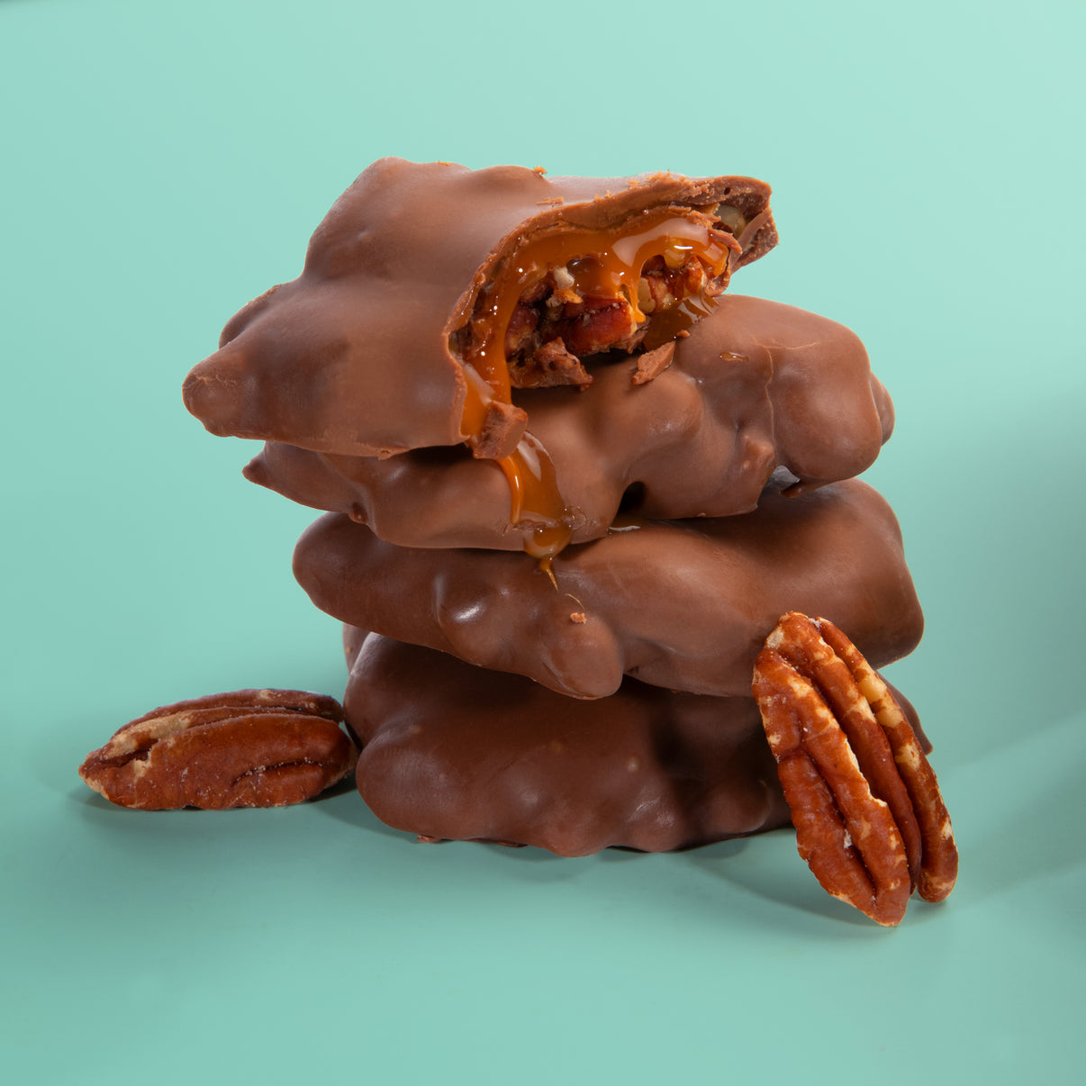 Milk Chocolate Caramel Pecan Clusters Love Berries